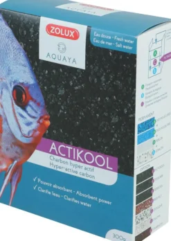 New ZOLUX Charbon actif pour aquarium coloris noir Actikool - 600 ml