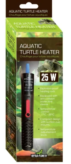 New REPTILE PLANET Chauffage pour tortue d'eau coloris noir Aquatic Turtle Heater 25W