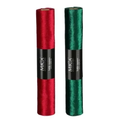 EDELMAN Chemin de table couleur de Noël brillant - 270 x 28 cm