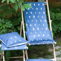 Best NP CREATIONS Chilienne amovible scarabées Bleu en coton