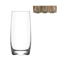 Clearance Chopes en verre transparent Adora – 39 cl x 3