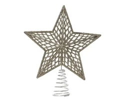 Best KAEMINGK Cimier forme étoile en plastique champagne - 3 x 19 x 22 cm