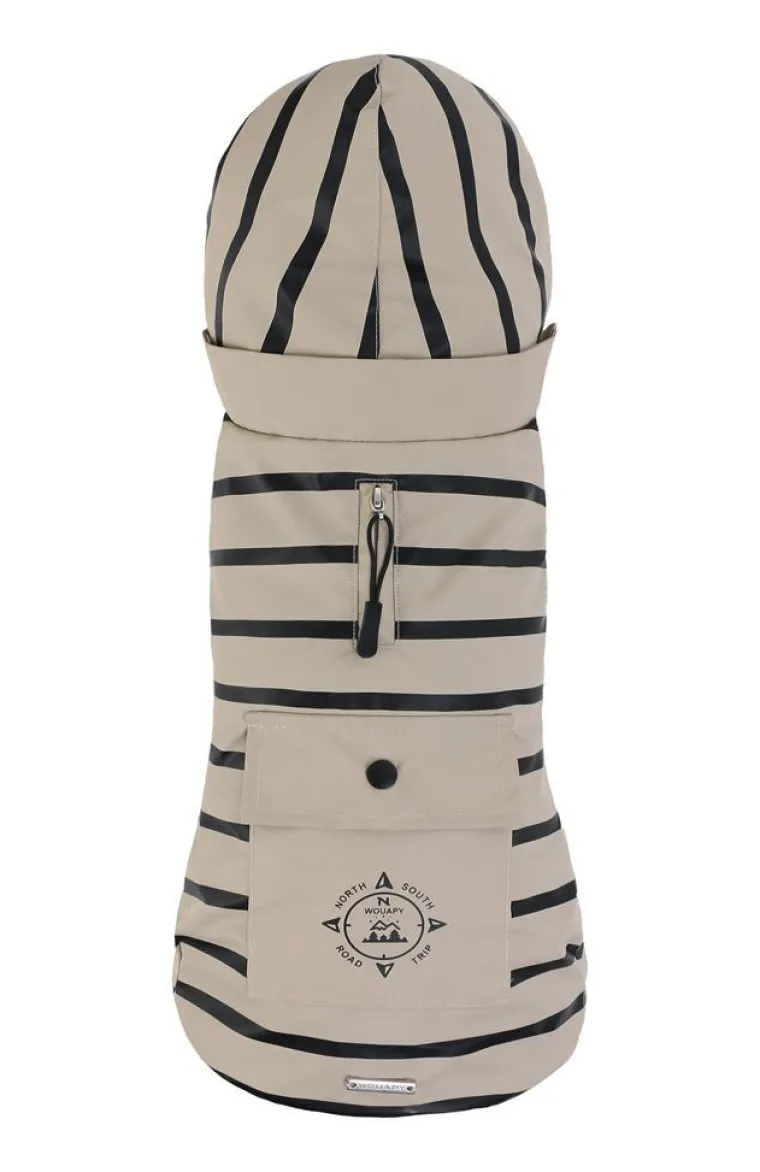 Hot WOUAPY Ciré pour chien coloris beige rayé Basic - Taille S