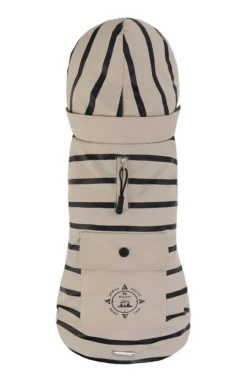 New WOUAPY Ciré pour chien coloris beige rayé Basic - Taille XXL