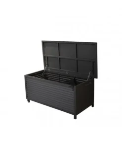 Coffre de rangement en aluminium gris PROLOISIRS Storia - 166x76 cm