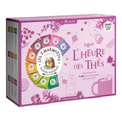 LES 2 MARMOTTES Coffret l’heure des thés bio - 75 sachets