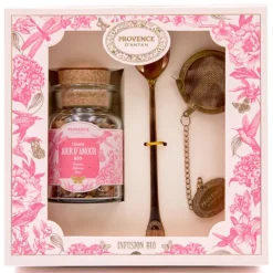 Discount PROVENCE D'ANTAN Coffret tisane jour d’amour bio avec boule à infusion et cuillère Provence d’antan - 45 g