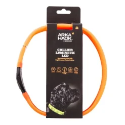 Sale MARTIN SELLIER Collier en tube LED orange 2,5x65 cm