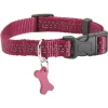 Outlet BOBBY Collier pour chien coloris fuchsia en nylon tressé Safe – Taille S