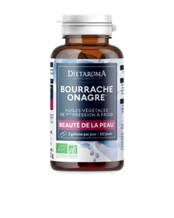 Discount DIETAROMA Complément alimentaire huile de bourrache onagre bio beauté de la peau - 180 gélules