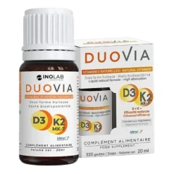 INOLAB Complément alimentaire Vitamine D3 + K2 Duovia – 20 ml