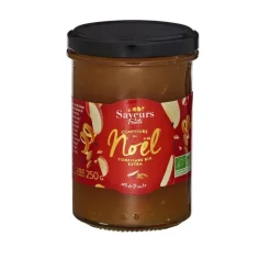 Clearance SAVEURS & FRUITS Confiture de Noël pomme fruits secs et cannelle Saveurs Fruits - 250 g