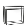 New CADES DESIGN Console en aluminium noir irisé Taille 2 - 100 x 30 x 85 cm