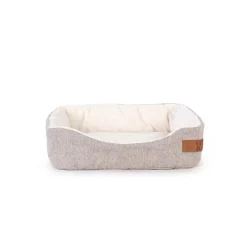 Clearance BUBIMEX Corbeille douillette pour petit mammifère coloris beige Taille M - 26 x 19 x 8 cm