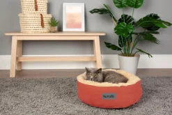 Outlet SCRUFFS Corbeille pour chat coloris terracotta Cosy – Ø 45 cm