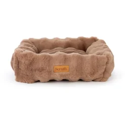 Sale SCRUFFS Corbeille pour chien Alpine coloris marron en tissu Taille M - 60 x 50 cm