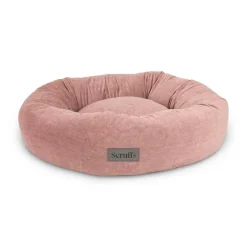 Outlet SCRUFFS Corbeille pour chien coloris rose Oslo Donut – Taille L