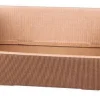 Discount CAV SERVICE Corbeille Rome en carton kraft cannelure - 33,5 x 25 x 8 cm