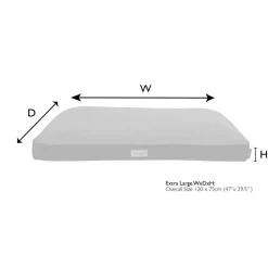 Sale SCRUFFS Couchage orthopédique pour chien coloris marron Harvard - Taille XL 120 x 75 x 16 cm