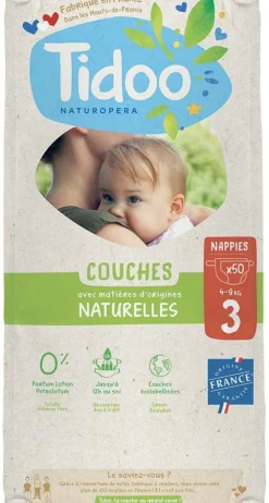 Sale TIDOO Couches écologiques en sachet T3 (4-9kg) , certifiées FSC®, - 50 pièces