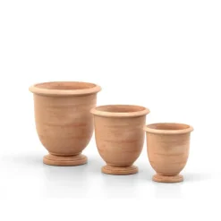 Outlet POTERIE GOICOECHEA Coupe coloris terre claire Ederra - Ø 37 x H 39 cm