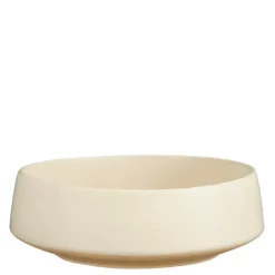 New EDELMAN Coupe en grès crème Nika - Ø 23 x H 8,5 cm