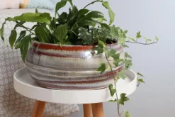 Outlet LES POTERIES D'ALBI Coupe en terre cuite émaillée crème Noisette Les Poteries d’Albi Melilo - Ø 24 x H 11 cm