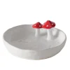 Discount BOLTZE Coupelle blanche en céramique avec champignons Funghi - Ø 17,5 x 6,5 cm