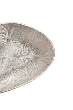 Clearance Coupelle triangle en aluminium argenté - 24,4 x 17,4 x 4,5 cm