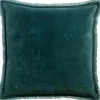 Hot WINKLER Coussin carré vert Corinthe en coton Fara - 45 x 45 cm