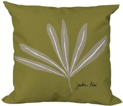 Sale NP CRÉATION Coussin déco carré en polyester/coton Vanara Vert - 40 x 40 x 15 cm