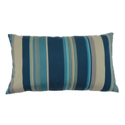 New NP CRÉATION Coussin déco déhoussable en acrylique bleu Azureo - 60 x 40 x 15 cm