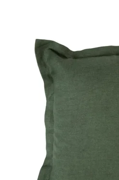 Best Coussin décoratif carré coloris vert en coton - 45 x 45 cm