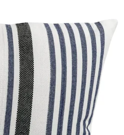 New Coussin décoratif carré lignes coloris multicolore en coton - 45 x 45 cm