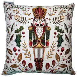 Hot SAFECO Coussin décoratif en velours polyester coloris multicolore Casse-noisette – 45 x 45 cm (produit vendu à l'unité, livré aléatoirement parmi deux coloris)