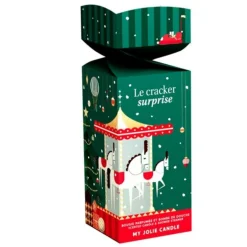 Best MY JOLIE CANDLE Cracker surprise bougie et bombe de douche senteur sapin Noël 2025 – 5,7 x 5,7 x 7 cm