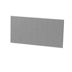 Hot LE MARQUIER Crédence centrale coloris gris en inox - 80 x 1,5 x 40,6 cm