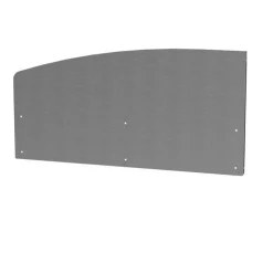 New LE MARQUIER Crédence courbe gauche coloris gris en inox - 80 x 1,5 x 40,6 cm