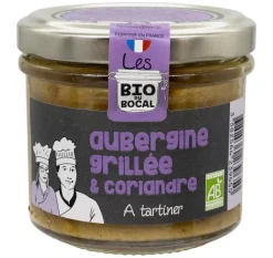 Outlet LES BIO DU BOCAL Crème à tartiner aubergine et coriandre bio Ducs de Gascogne - 90 g