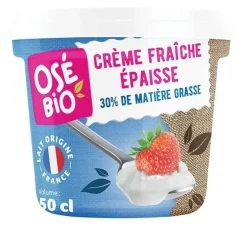 New OSE BIO Crème fraîche épaisse Osé Bio - 50cl