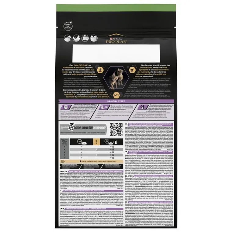 Clearance PRO PLAN Croquette pour chat adulte stérilisé au saumon - 1,5 kg