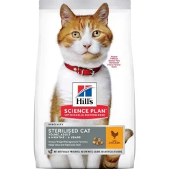 HILL'S Croquette pour chat adulte stérilisé au poulet - 7 kg