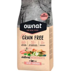 Hot OWNAT Croquette pour chat adulte Grain Free Just au poulet - 1 kg