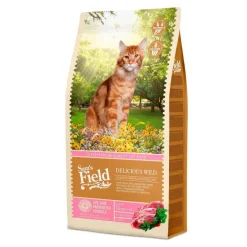 Sale SAM'S FIELD Croquette pour chat adulte difficile au canard et au poulet Delicious Wild - 7,5 kg