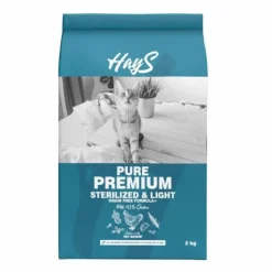 New HAYS Croquette pour chat adulte stérilisé au poulet light Pure Premium - 2 kg