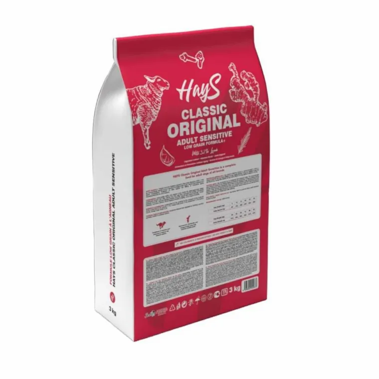 HAYS Croquette pour chien adulte sensible à l'agneau Classic - 3 kg