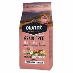 Online OWNAT Croquette pour chien adulte de petite taille Grain Free Prime à la volaille - 1 kg