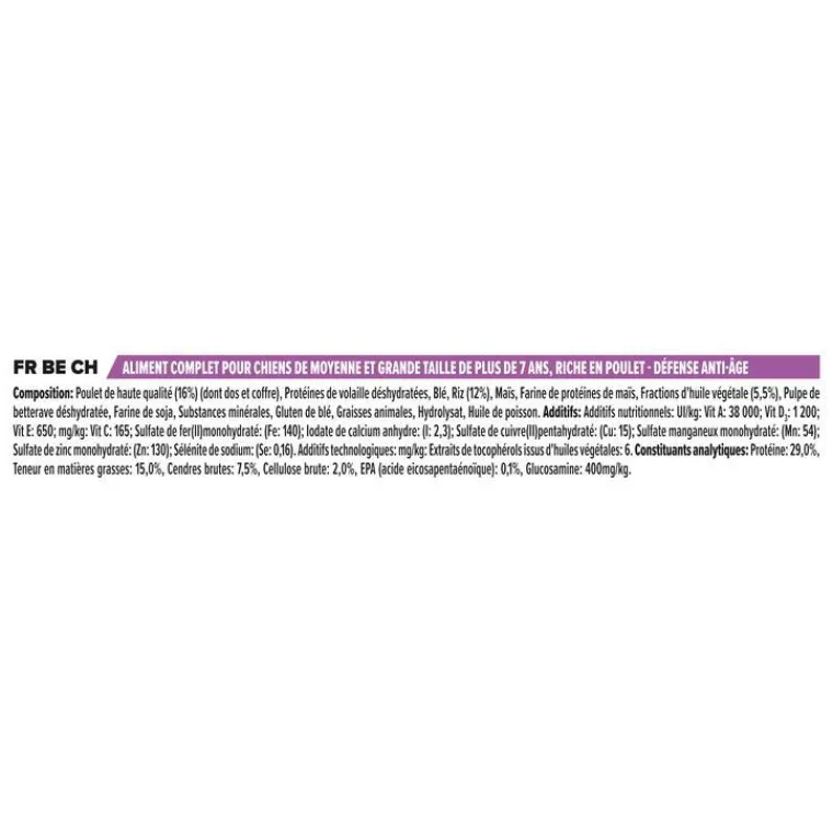 Sale PRO PLAN Croquette pour chien mature de taille moyenne au poulet - 14 kg