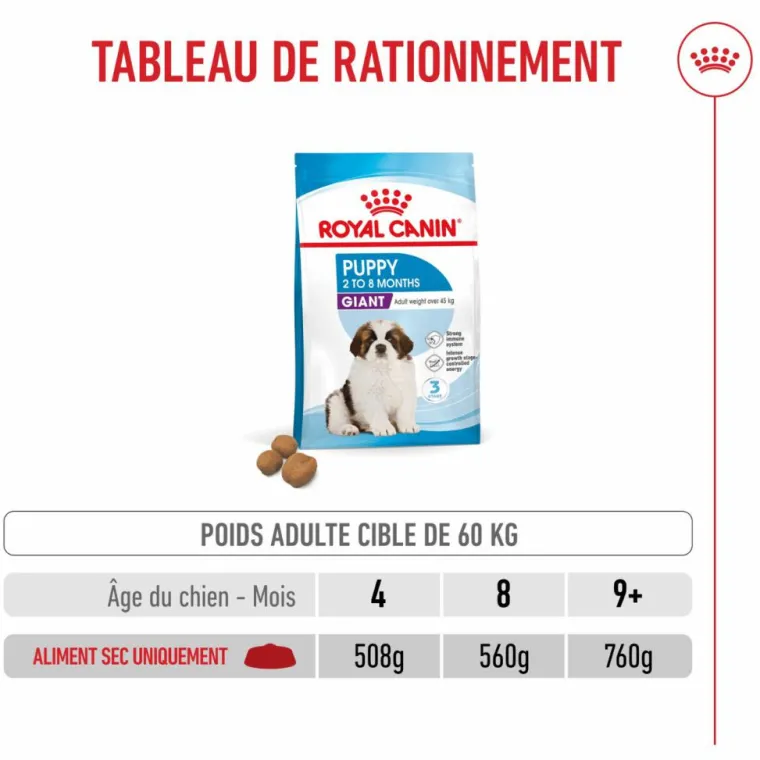 Best ROYAL CANIN Croquettes pour chiot Giant - 15 kg