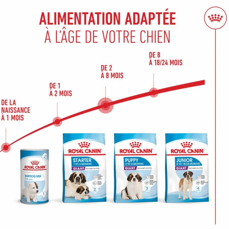 Best ROYAL CANIN Croquettes pour chiot Giant - 15 kg